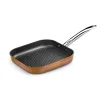 Grill antiadherente con rayas Copper Monix