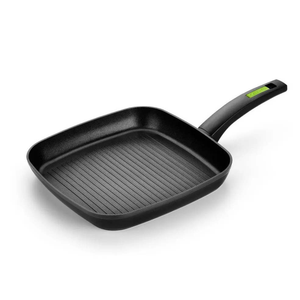 Grill antiadherente con rayas Green Monix