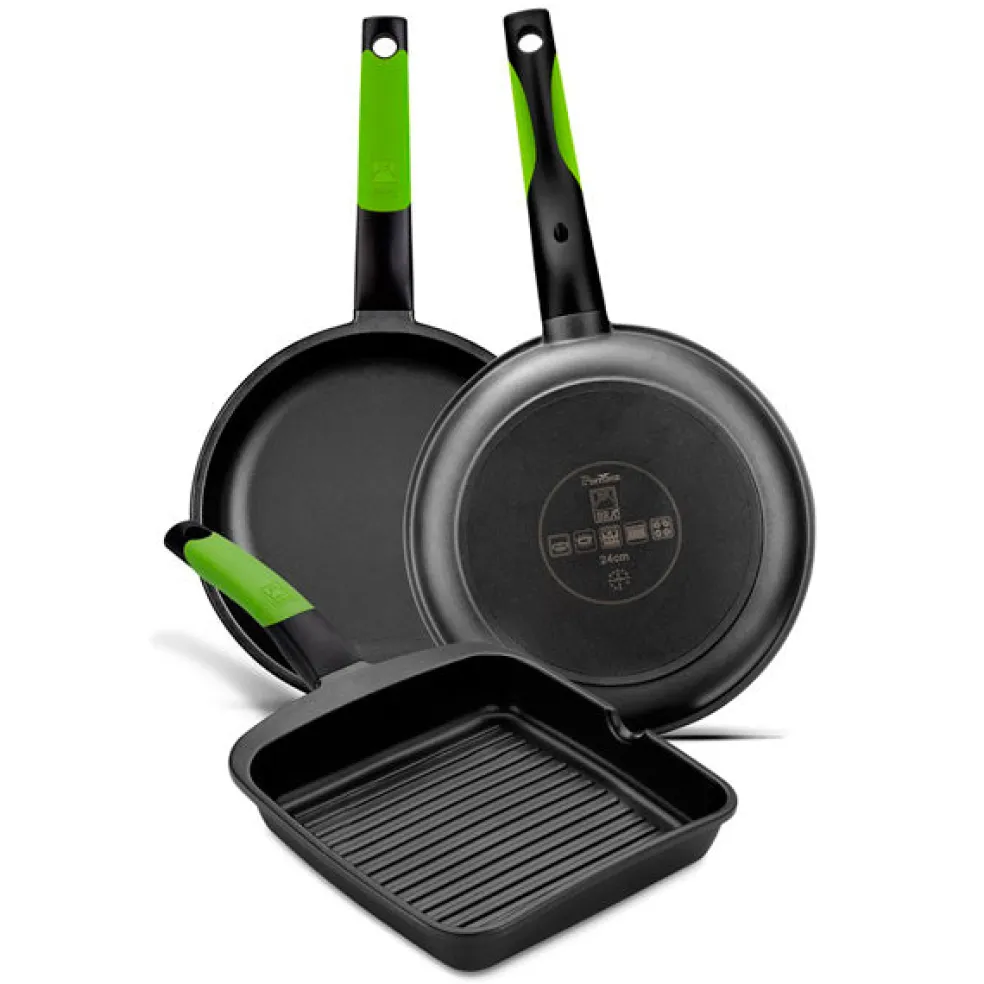 Grill antiadherente con rayas Prior BRA