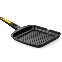 Grill antiadherente estriado mango desmontable Fast Click BRA