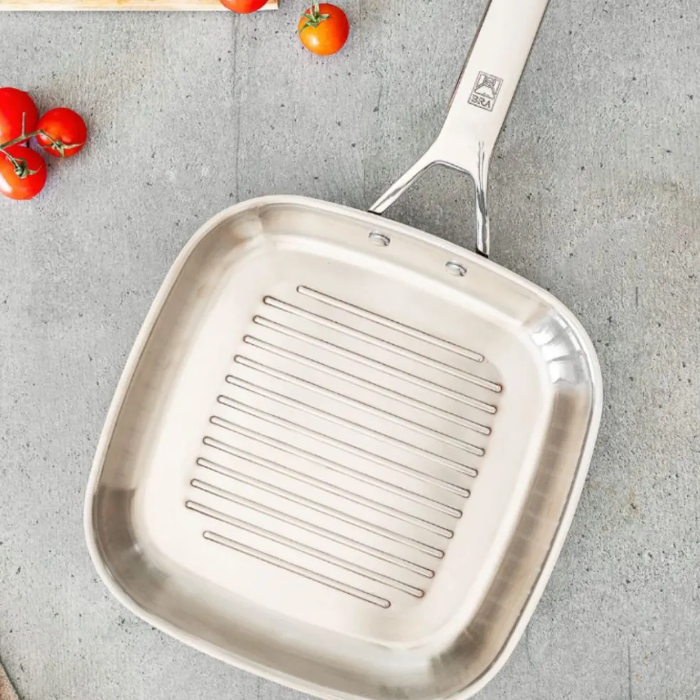 Grill cuadrado de acero inoxidable Signature Bra