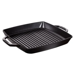 Grill cuadrado de hierro fundido con asas Staub