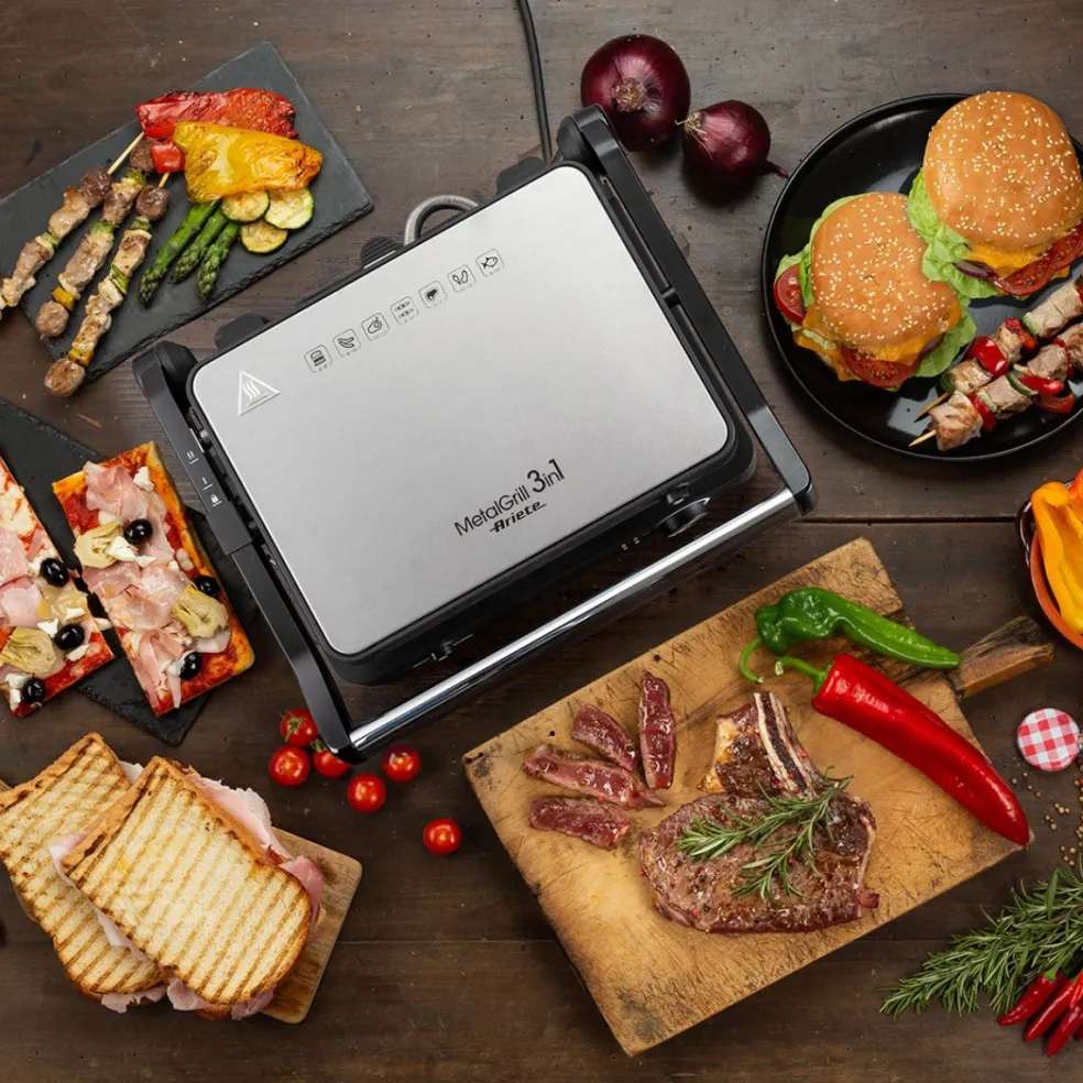 Grill eléctrico Metalgrill 3 en 1 Ariete