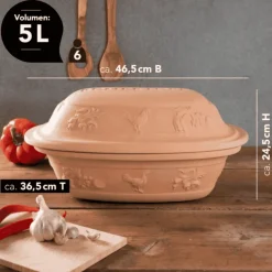 Horno de terracota Rústico Römertopf