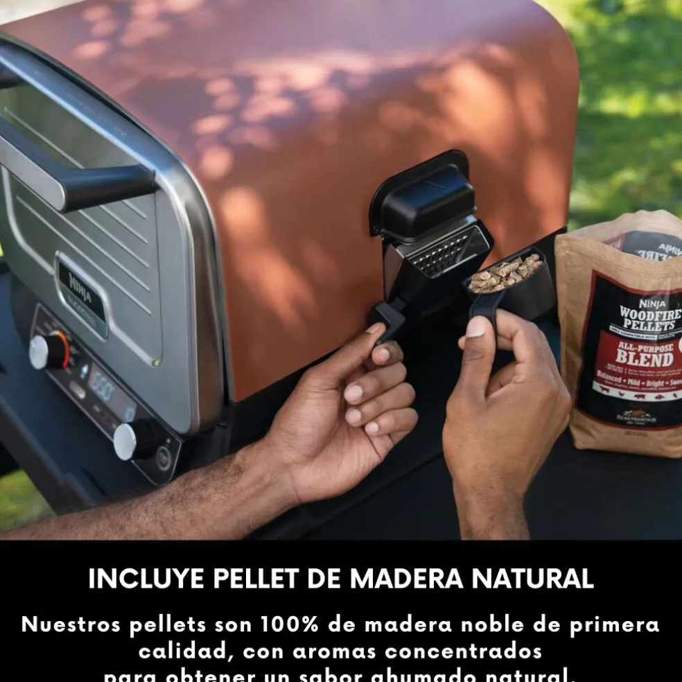 Horno eléctrico exterior de pellet Woodfire Ninja®