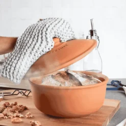 Horno redondo de terracota para pan Römertopf