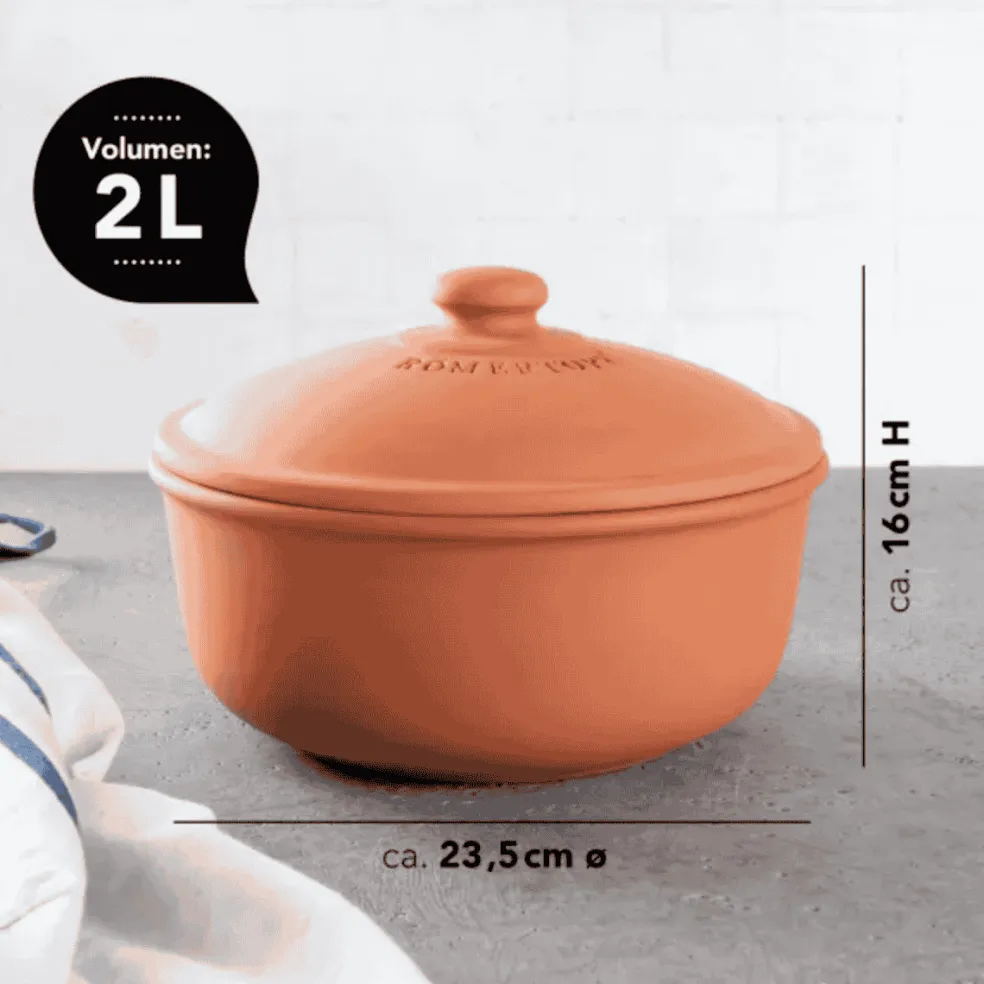Horno redondo de terracota para pan Römertopf