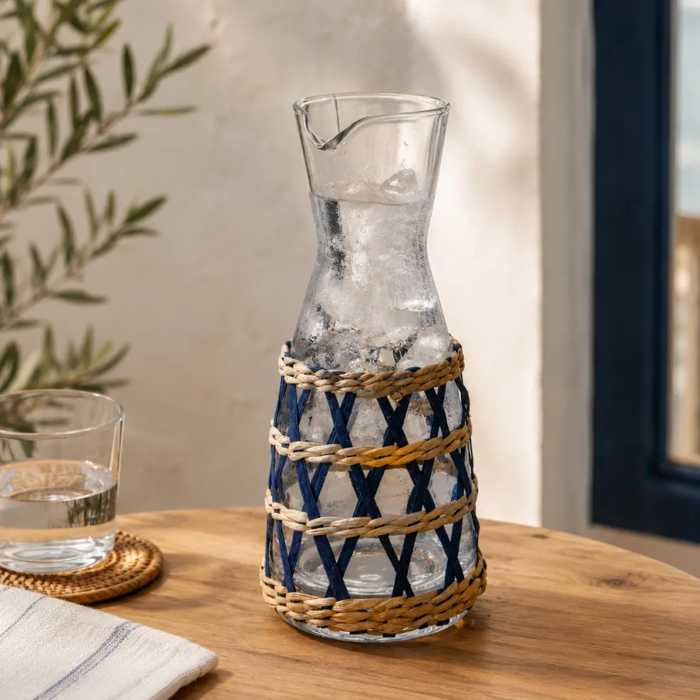 Jarra de cristal con funda Jill Affari of Sweden