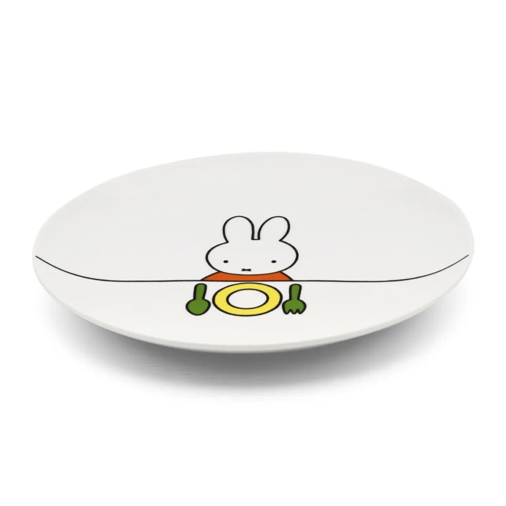 Juego cubertería 6 piezas inox y porcelana Miffy Zilverstad