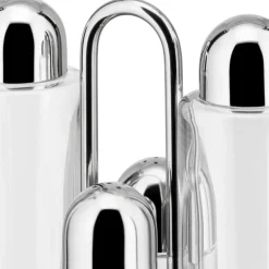 Juego de condimentos de 4 piezas de acero inoxidable Alessi