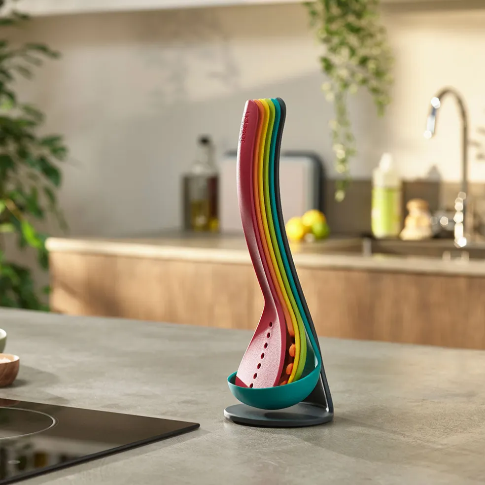Juego de 5 utensilios de cocina con soporte Nest Utensils Plus Joseph Joseph