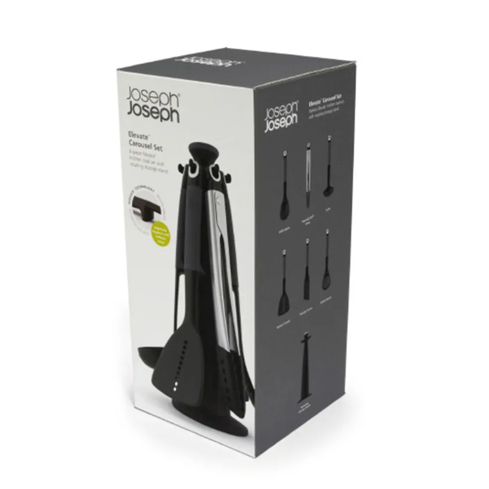 Juego de utensilios de cocina de nailon con soporte Elevate Carrousel Joseph Joseph