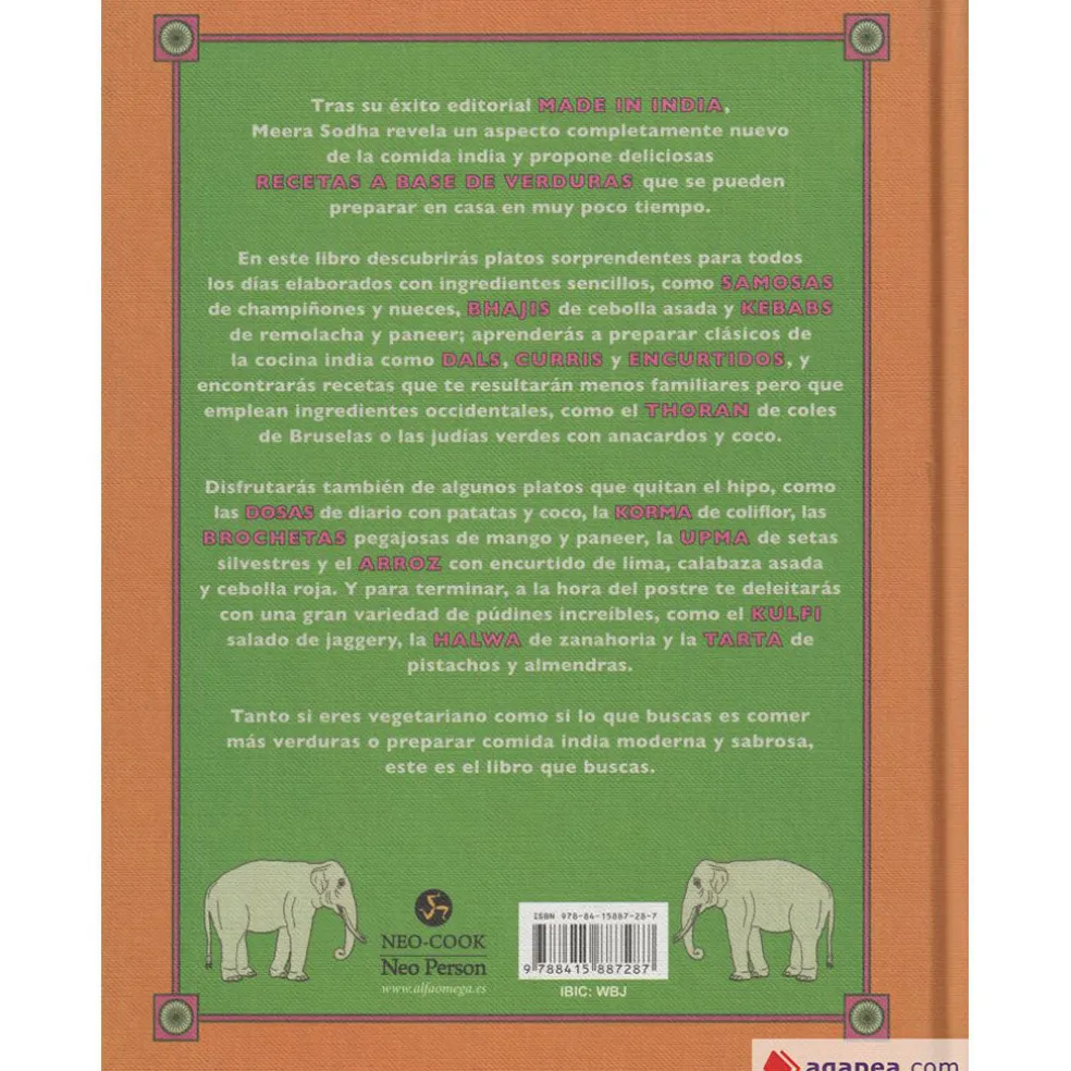 Libro "La India Vegetariana" de Meera Sodha