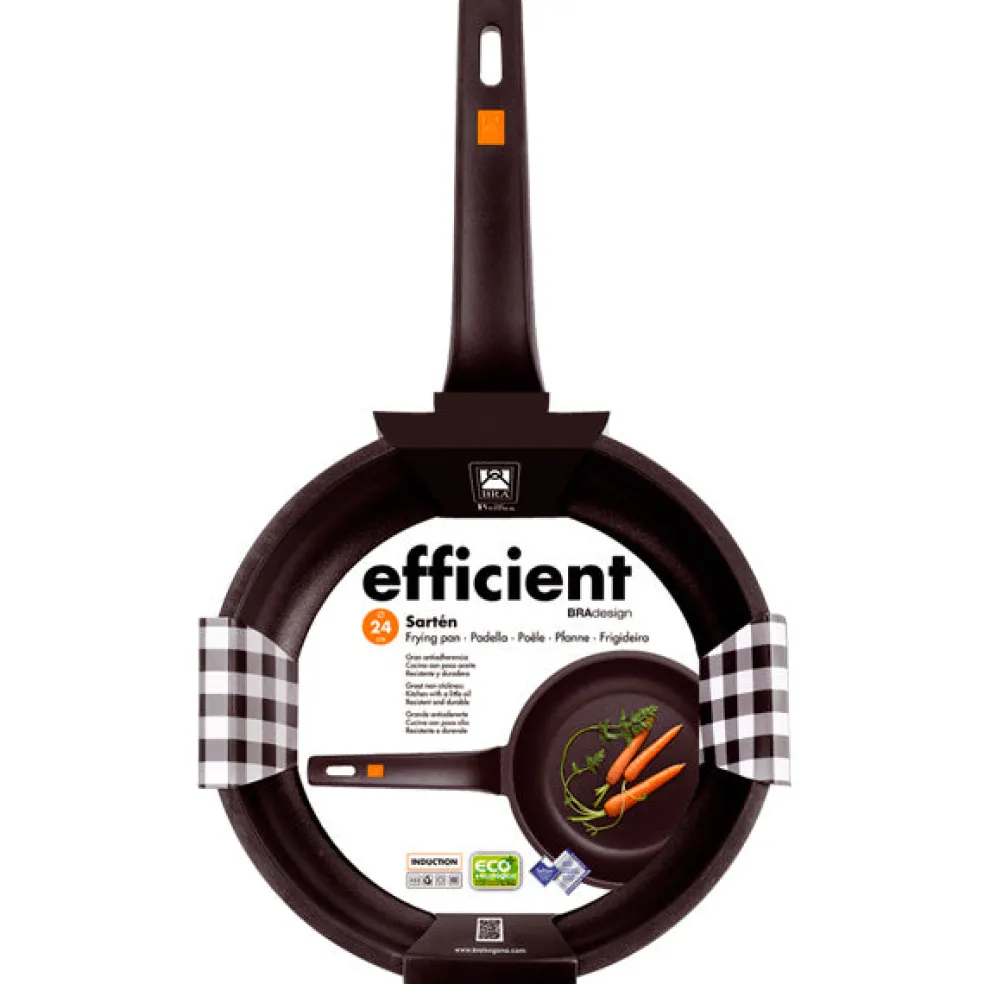 Lote de 2 sartenes antiadherentes Efficient BRA