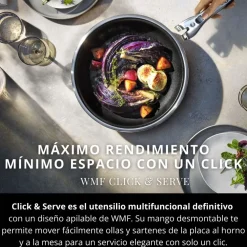 Mango de acero inoxidable desmontable Click & Serve WMF