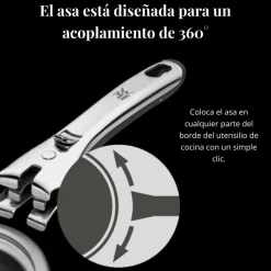 Mango de acero inoxidable desmontable Click & Serve WMF