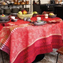 Mantel antimanchas de algodón Gipsy Le Jacquard Français