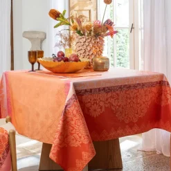 Mantel antimanchas de algodón Mumbai Le Jacquard Français