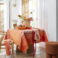 Mantel antimanchas de algodón Mumbai Le Jacquard Français