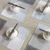 Mantel individual antimanchas de algodón Fleurs de Kyoto Le Jacquard Français