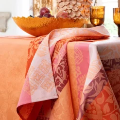 Mantel individual antimanchas de algodón Mumbai Le Jacquard Français