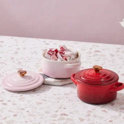 Mini cocotte pomo dorado Le Creuset