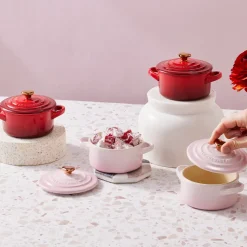 Mini cocotte pomo dorado Le Creuset