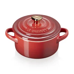 Mini cocotte pomo dorado Le Creuset