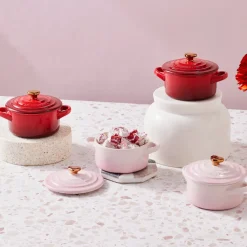 Mini cocotte pomo dorado Le Creuset