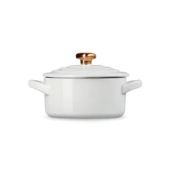 Mini cocotte pomo dorado Le Creuset
