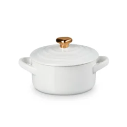 Mini cocotte pomo dorado Le Creuset