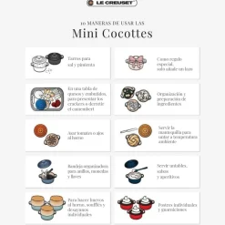 Mini-cocottes cerámicas Le Creuset