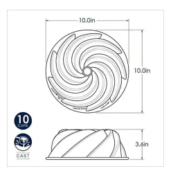 Molde aluminio Heritage Bundt Nordic Ware