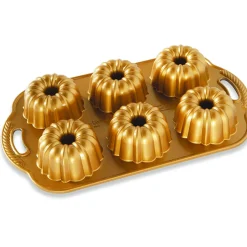 Molde aluminio Mini Anniversary Bundt dorado Nordic Ware