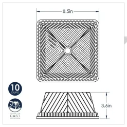Molde aluminio Squared Bundt Nordic Ware