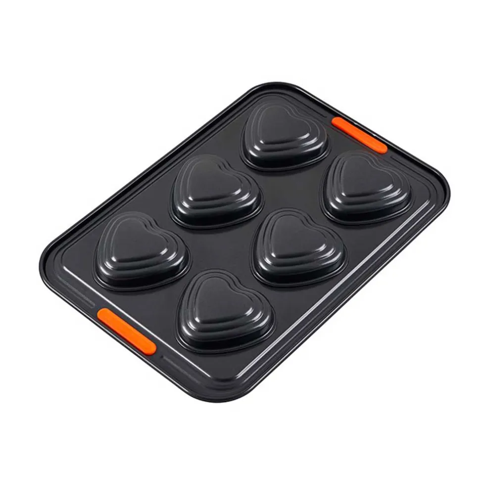 Molde antiadherente corazones Le Creuset