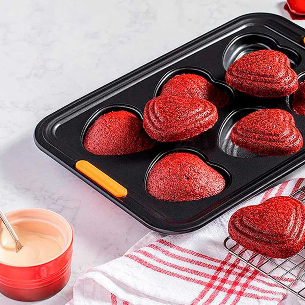 Molde antiadherente corazones Le Creuset