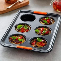 Molde antiadherente para tartaletas Le Creuset