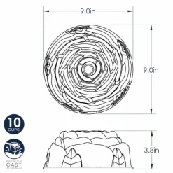Molde Bundt Rose Nordic Ware