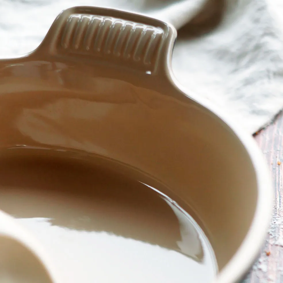 Molde cerámico redondo y fuente Le Creuset