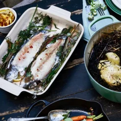 Molde cerámico tipo bandeja cuadrada Le Creuset