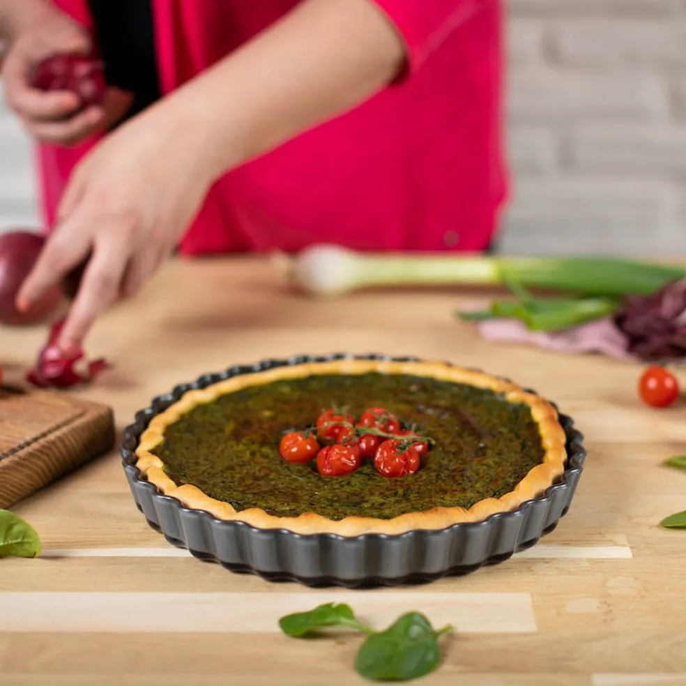 Molde de cristal antiadherente para tartas y quiches Easy Kuhn Rikon