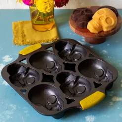 Molde de hierro para 6 mini calaveras Lodge