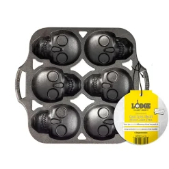Molde de hierro para 6 mini calaveras Lodge