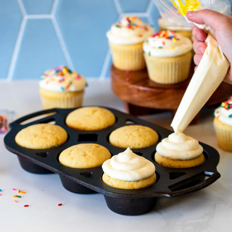 Molde de hierro para 6 muffins Lodge