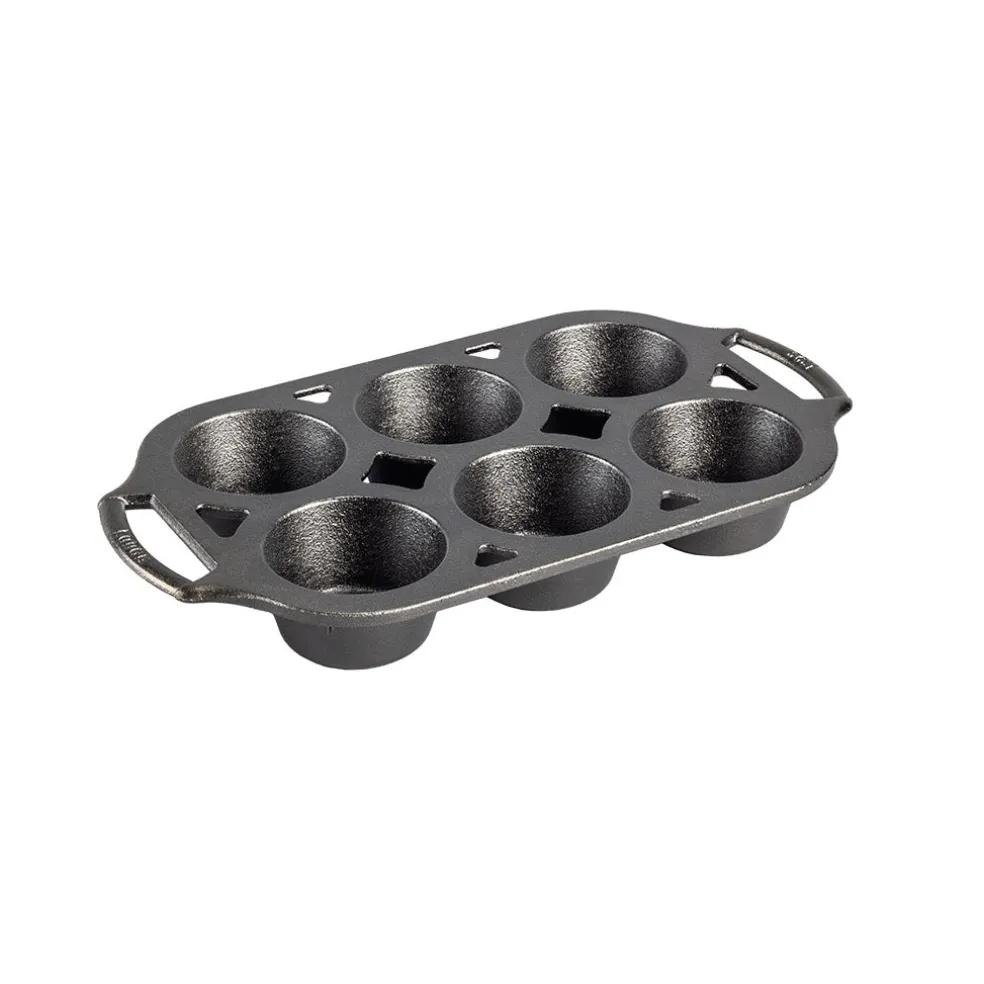 Molde de hierro para 6 muffins Lodge