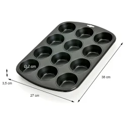 Molde de magdalenas y muffins Kaiser WMF (+pack 60 papeles gratis)
