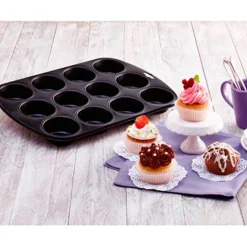 Molde de magdalenas y muffins Kaiser WMF (+pack 60 papeles gratis)