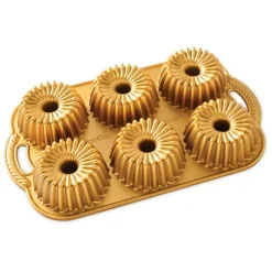 Molde dorado brilliance Bundtlette Nordic Ware