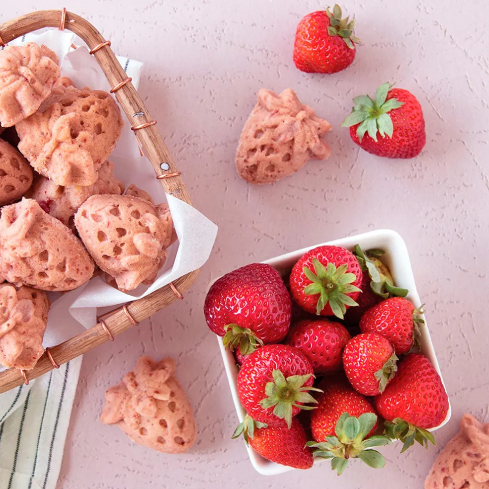 Molde fresas Bitelets Nordic Ware